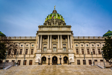 The Pennsylvania State Capitol in Harrisburg, Pennsylvania.