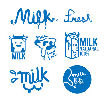 milk logo cartoon