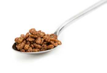 Spoon of Chocolate Cereal