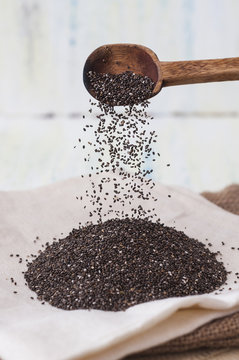 Cuchara con semillas de chia