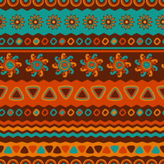 Abstract vector ethnic seamless pattern. Use for wallpaper, patt