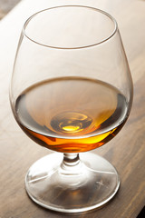 Amber Brandy in a Glass