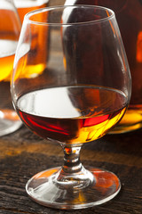 Amber Brandy in a Glass