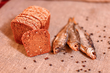 Dried fish.