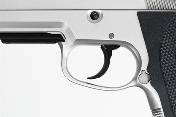 Gun , focus on trigger