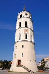 Obraz premium Glockenturm Sankt Stanislaus, Vilnius, Litauen