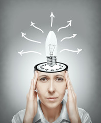 Woman generates the idea