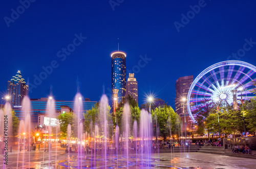 Centennial Park Fountain, Atlanta, Georgia загрузить