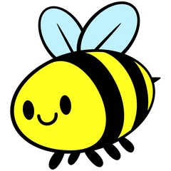 Obraz premium Kawaii Bee