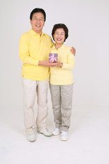 즐거운 노부부의 일상생활