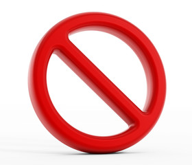 Forbidden symbol