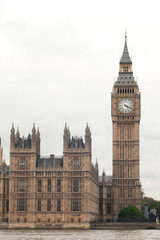 Fototapeta na wymiar London - Big Ben isolated on white
