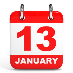 Calendar. 13 January.