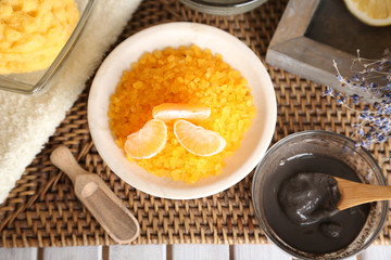Homemade facial masks with natural ingredients,