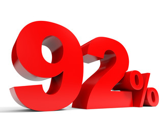 Red ninety two percent off. Discount 92%.