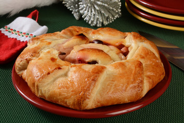 Apple cranberry gallette