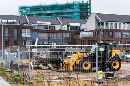 Baustelle mit Radlader