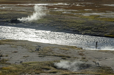 Yellowstone Park - Fliegenfischer