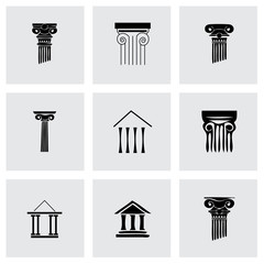 Vector coloumn icons set