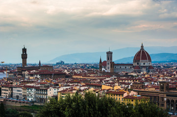 Fototapeta premium Night panorama of Florence. View ot top.