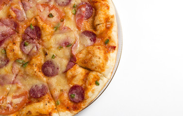 homemade pizza on the table