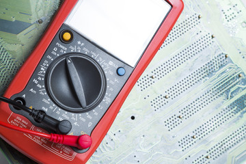 Multimeter. Instrument for measuring voltage