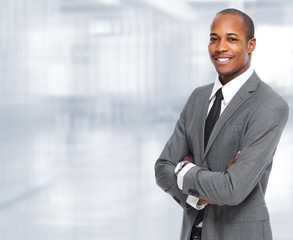 African-American black businessman.
