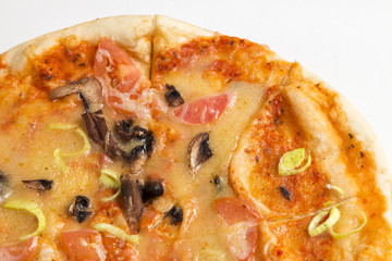 homemade pizza on the table