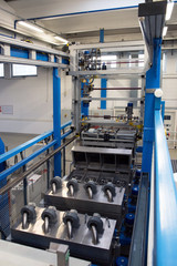 Galvanization in a factory of electrical connectors