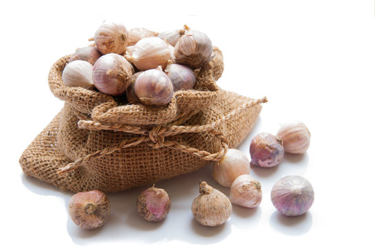 Garlic in bag
