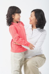 아시안 엄마와 아이