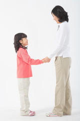 아시안 엄마와 아이