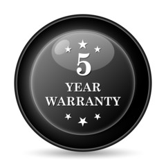 5 year warranty icon