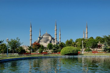 Naklejka premium Blue Mosque Sultanahmet Camii Istanbul