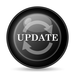 Update icon. Internet button on white background..
