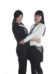 스튜디오 안 세자매