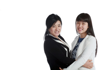 스튜디오 안 세자매