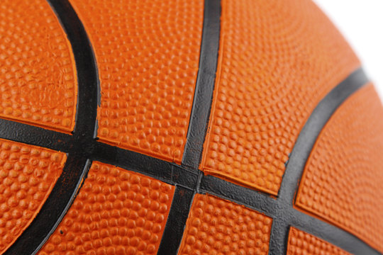 Basketball texture close-up