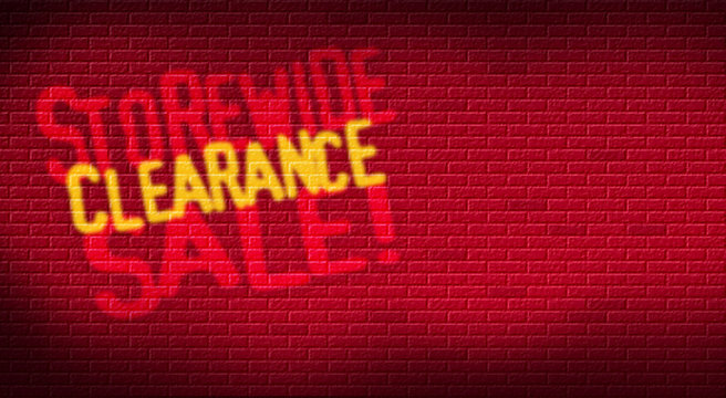Storewide Clearance Sale Brick
