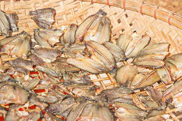 dried fish at local market