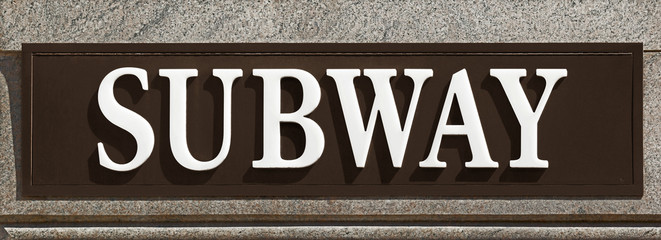 external information and advertising signboard subway