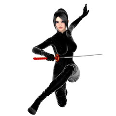 Obraz premium 女性剣士