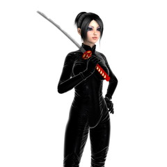 Obraz premium 女性剣士