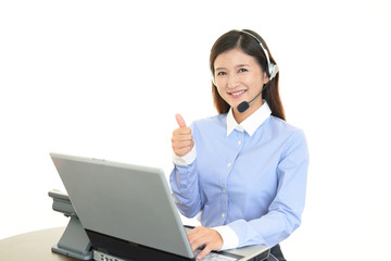 笑顔のオペレーター