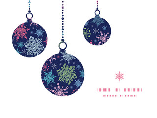 Vector snowflakes on night sky Christmas snowflake silhouette