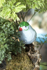 Sculpture birds for garden decoration