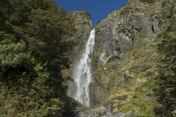 Hinekakai waterfall. New Zealand