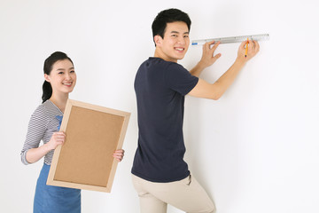 스튜디오 안에서 커플 모습