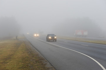 Traffic in Heavy Fog