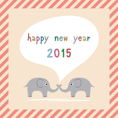 Happy new year 2015 greeting card22